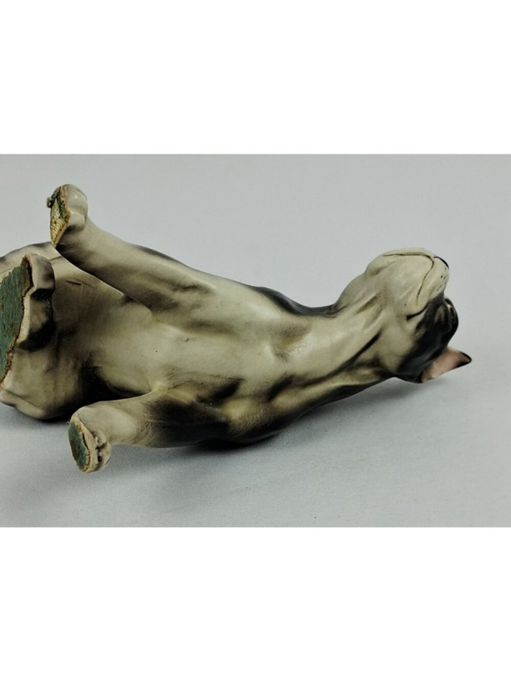 VTG Enesco Boston Terrier Dog Ceramic Figurine Black & White Gloss Finish 6.25" - Picture 8 of 12